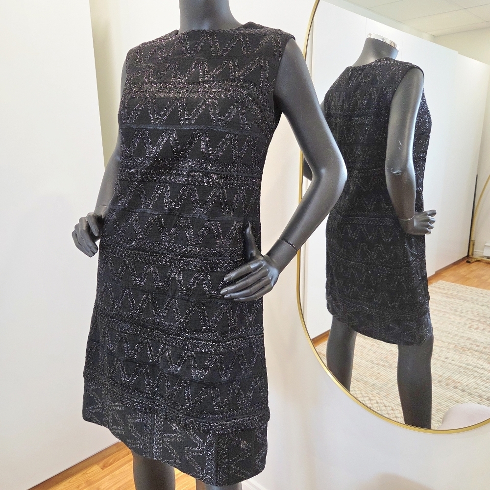 Vintage 1960s Marène for Simons Dress – Black Sleeveless A-Line - France size S